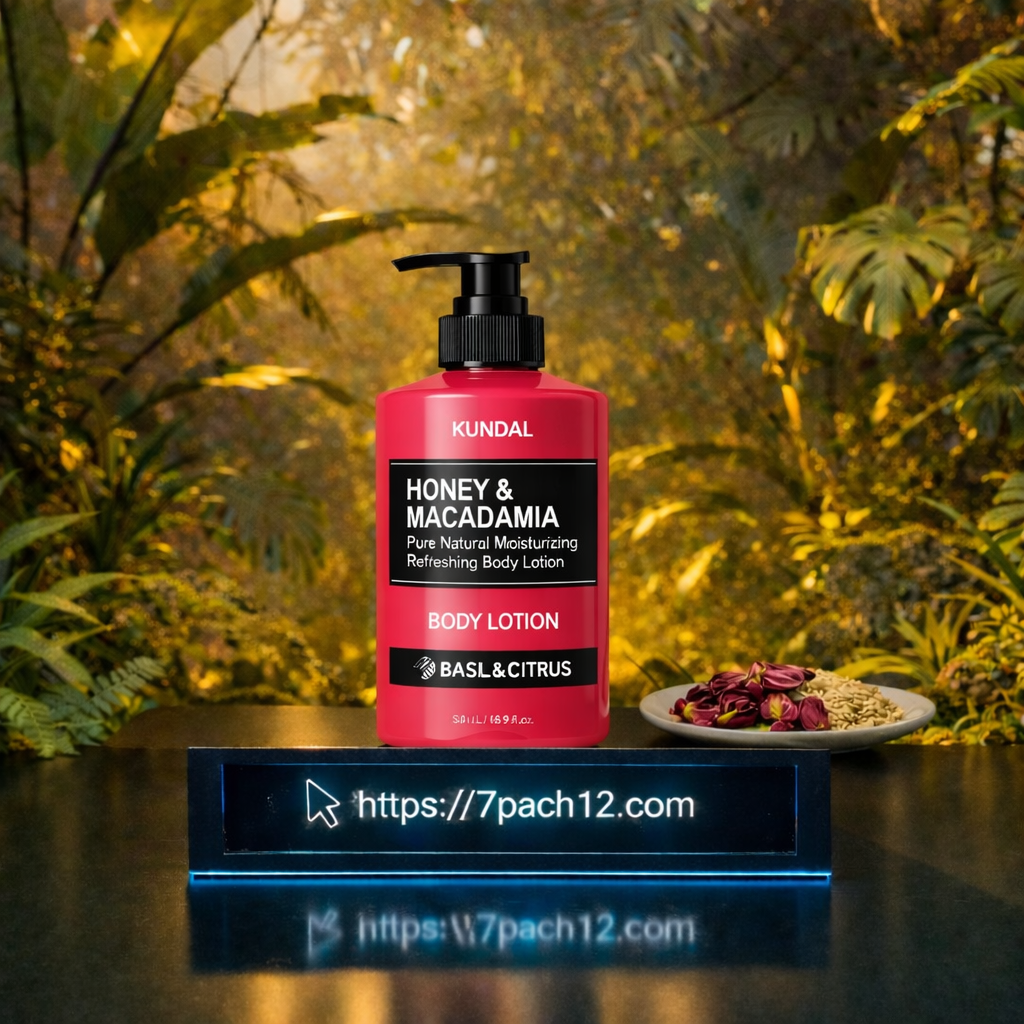 Kundal Honey & Macadamia Pure Body Lotion (Basil & Citrus) – 500ml